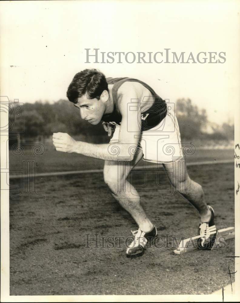 Press Photo Jerry Winsberg, Tulane Sophomore Sprinter - nos33075 - Historic Images