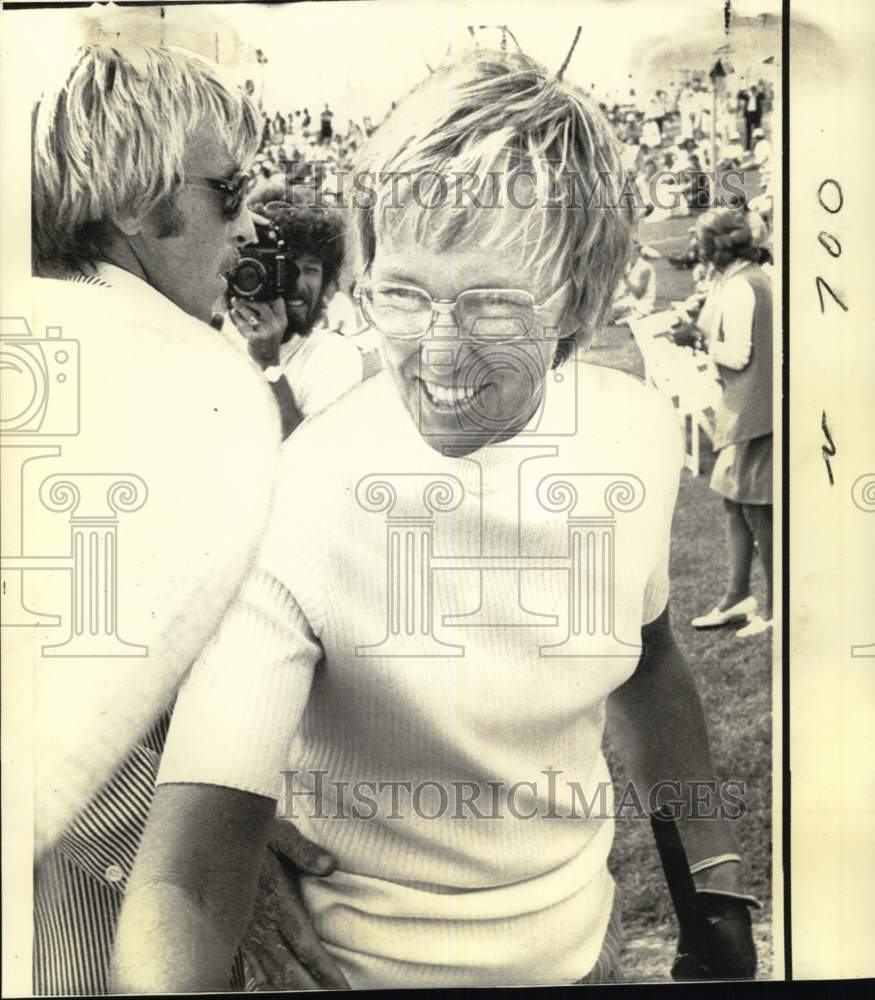 1973 Press Photo Mickey Wright at Colgate-Dinah Shore Winners Circle LPGA Match - Historic Images