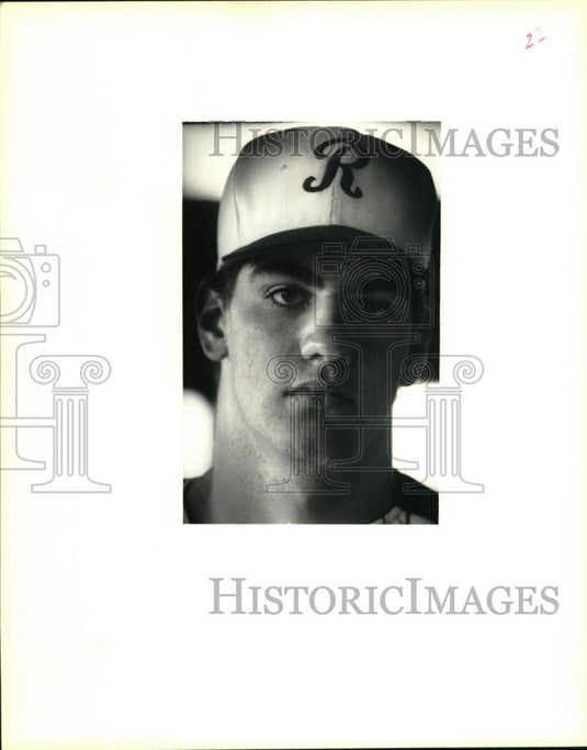 1990 Press Photo Ryan O'Shaughnessy of Rummel Baseball - nos33259- Historic Images