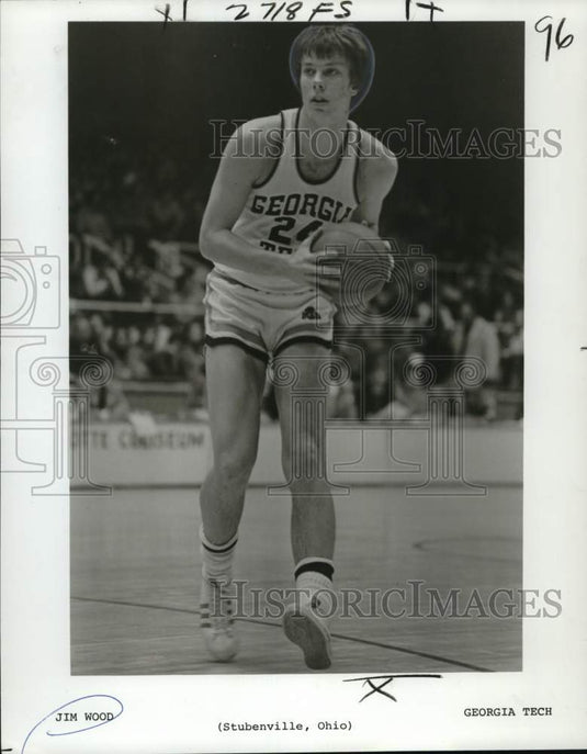 1976 Press Photo Jim Ward, Georgia Tech Basketball Player - nos33296- Historic Images