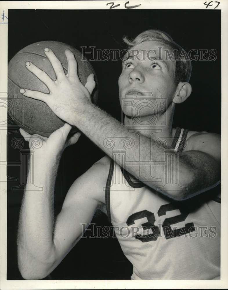 1968 Press Photo Marcus Shamburger, Country Day Cajuns Basketball Player - Historic Images