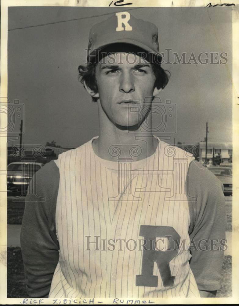 1974 Press Photo Ricky Zibilich, Rummel Pitcher - nos33718- Historic Images