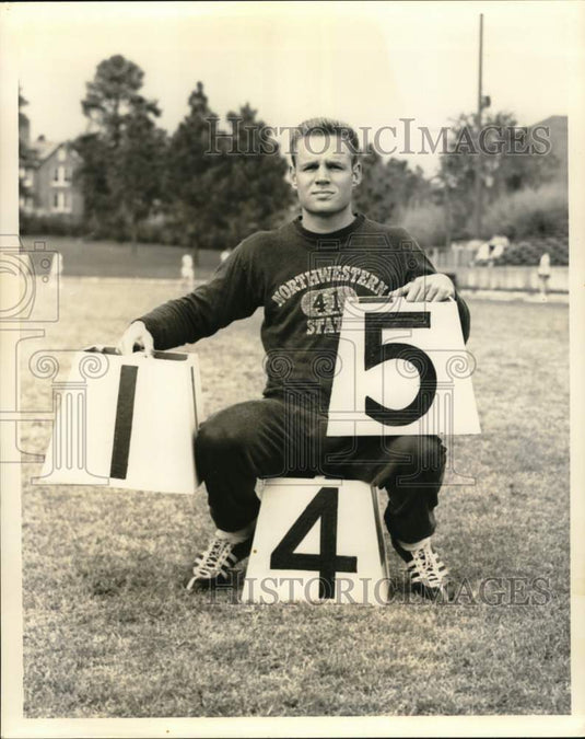 Press Photo Brent Womack, NSC Pole Vaulter - nos33751 - Historic Images