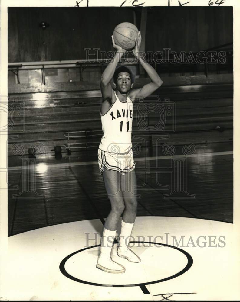 1972 Press Photo Samuel Young, Xavier Basketball Player - nos33758- Historic Images