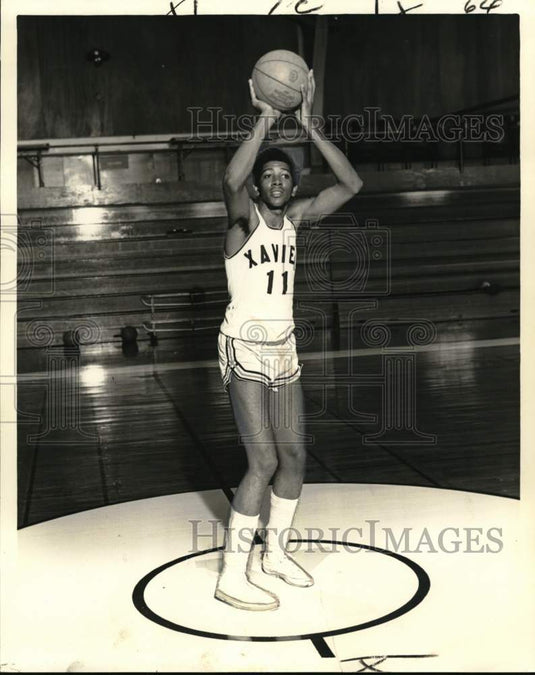 1972 Press Photo Samuel Young, Xavier Basketball Player - nos33758- Historic Images