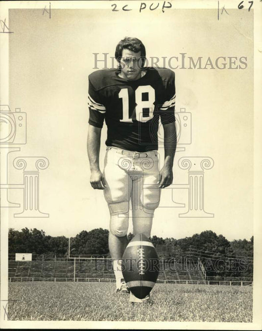 1972 Press Photo Bill Sartin, Northeast Los Angeles Place Kicker - nos33901 - Historic Images