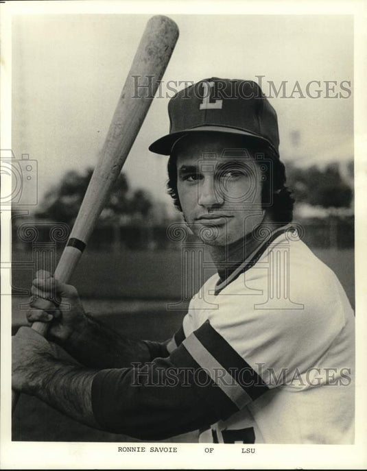 1975 Press Photo Ronnie Savoie, LSU Outfielder - nos33902- Historic Images