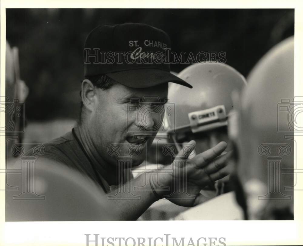 Press Photo LaPlace Catholic High Football Wayde Keiser - nos34065 - Historic Images