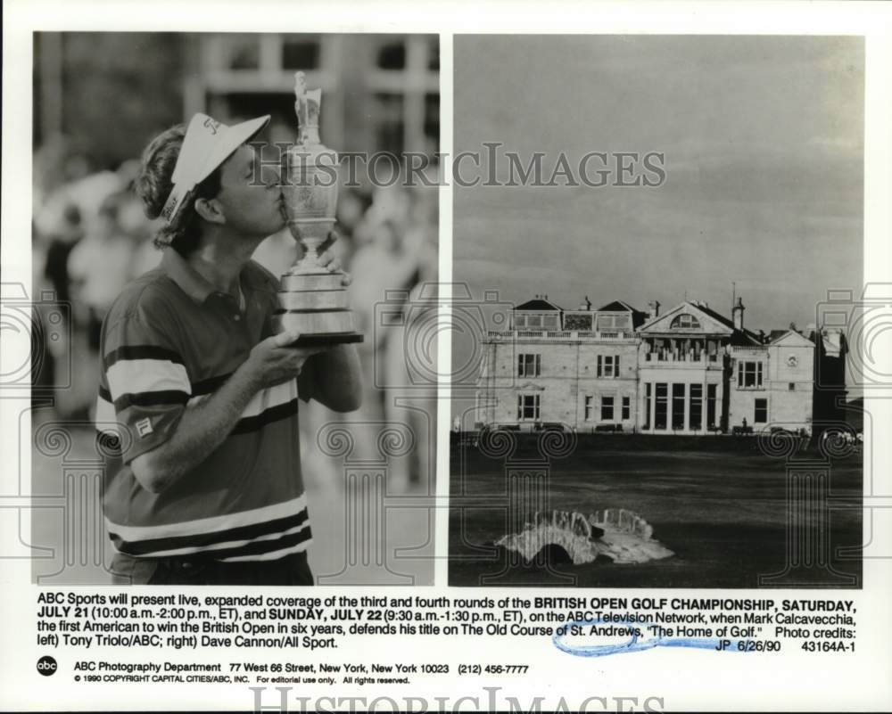 1990 Press Photo ABC Sports British Open Golf Championship Coverage - nos34071 - Historic Images