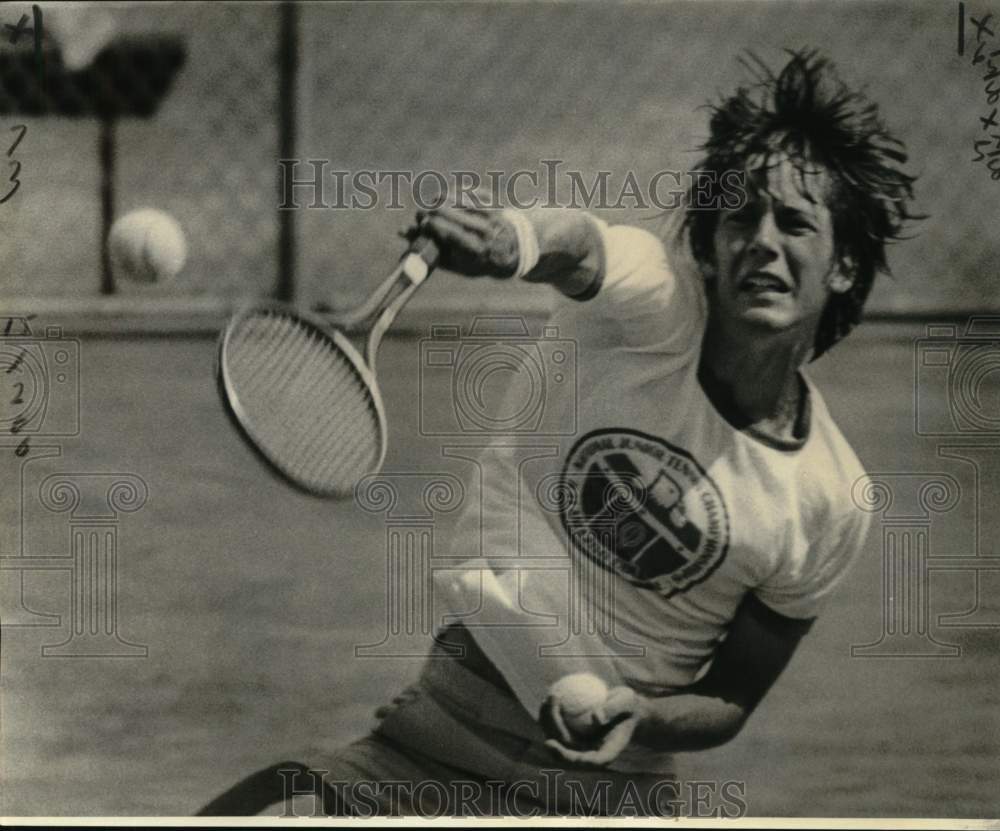 1977 Press Photo Tennis Player Rob Worley - nos34230- Historic Images