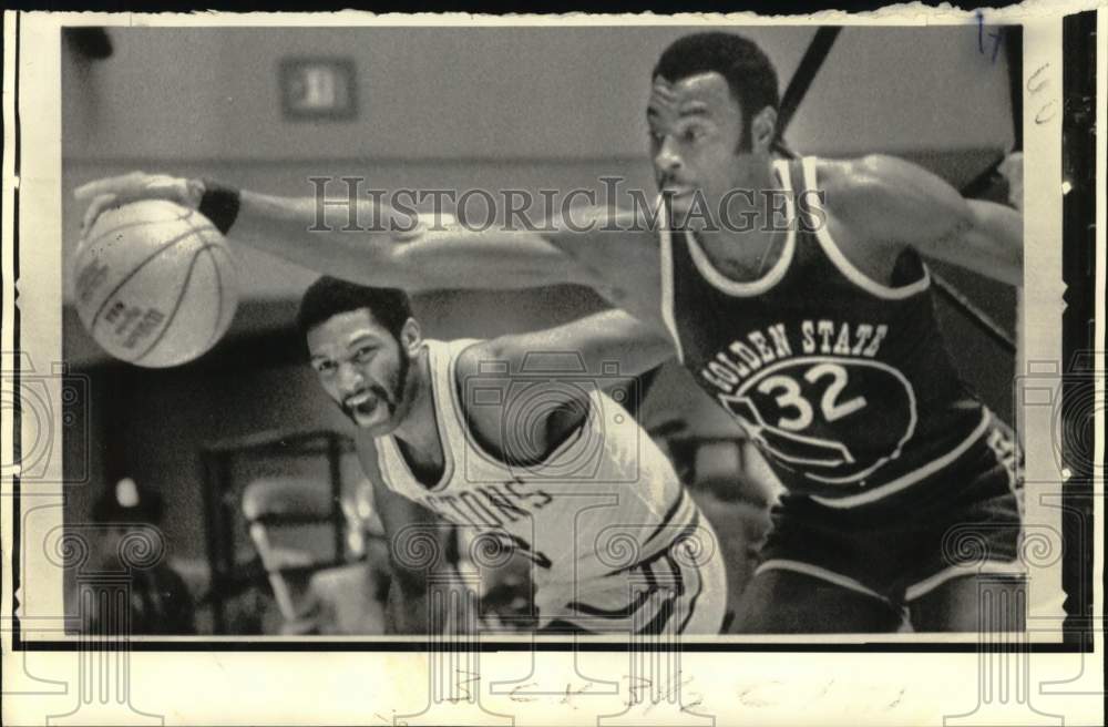 1973 Press Photo Golden State vs. Detroit Basketball Game - nos34240 - Historic Images