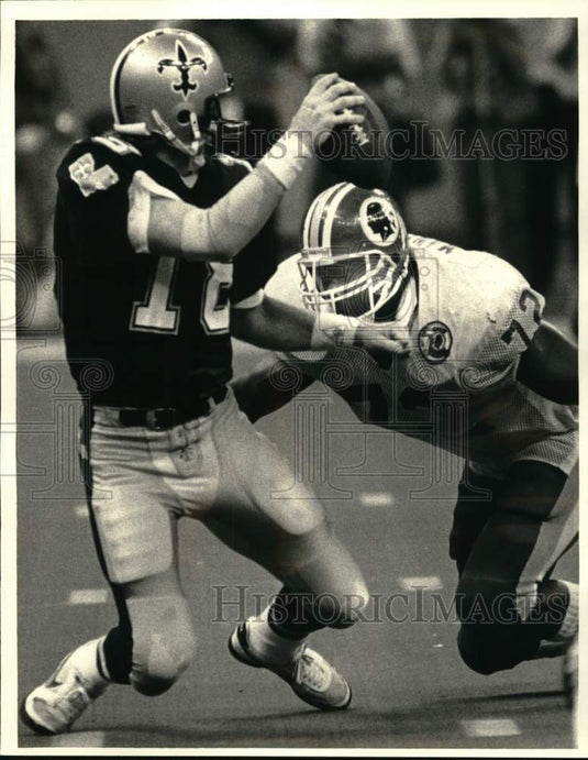 1966 Press Photo New Orleans Saints vs. Washington Redskins Football Game- Historic Images