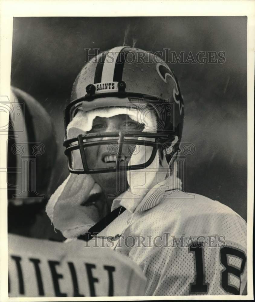 1988 Press Photo New Orleans Saints Quarterback Dave Wilson vs. Steelers - Historic Images