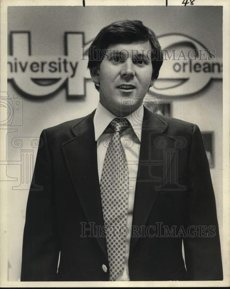 1980 Press Photo Don Smith, University of New Orleans basketball coach. - Historic Images