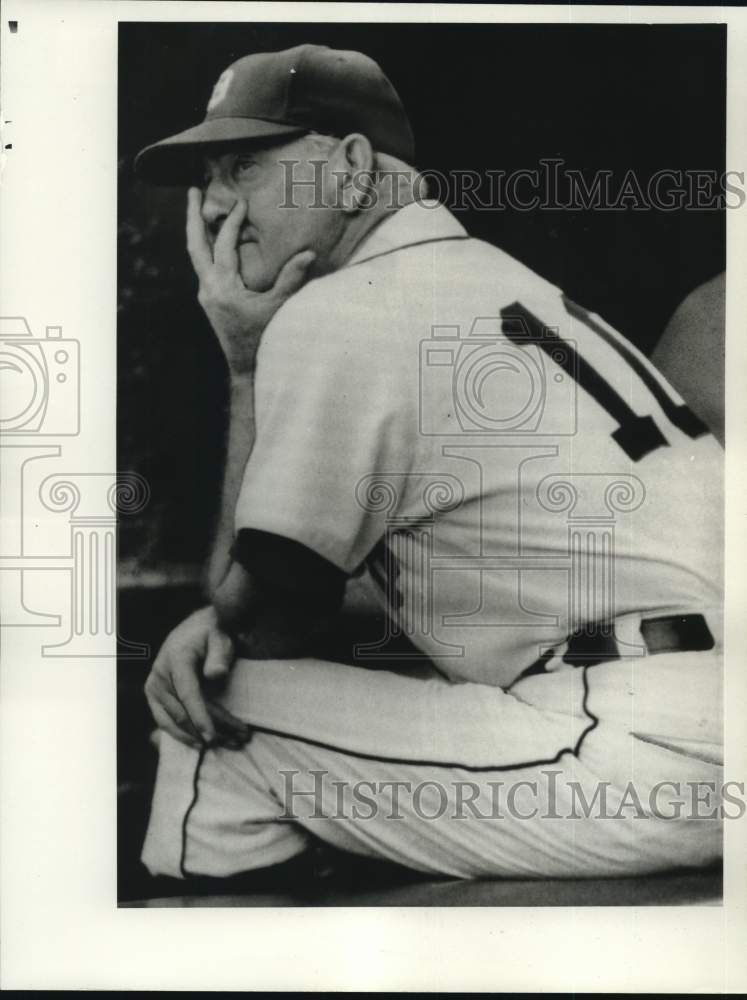 1968 Press Photo Mayo Smith, Detroit Tigers manager. - nos34677 - Historic Images