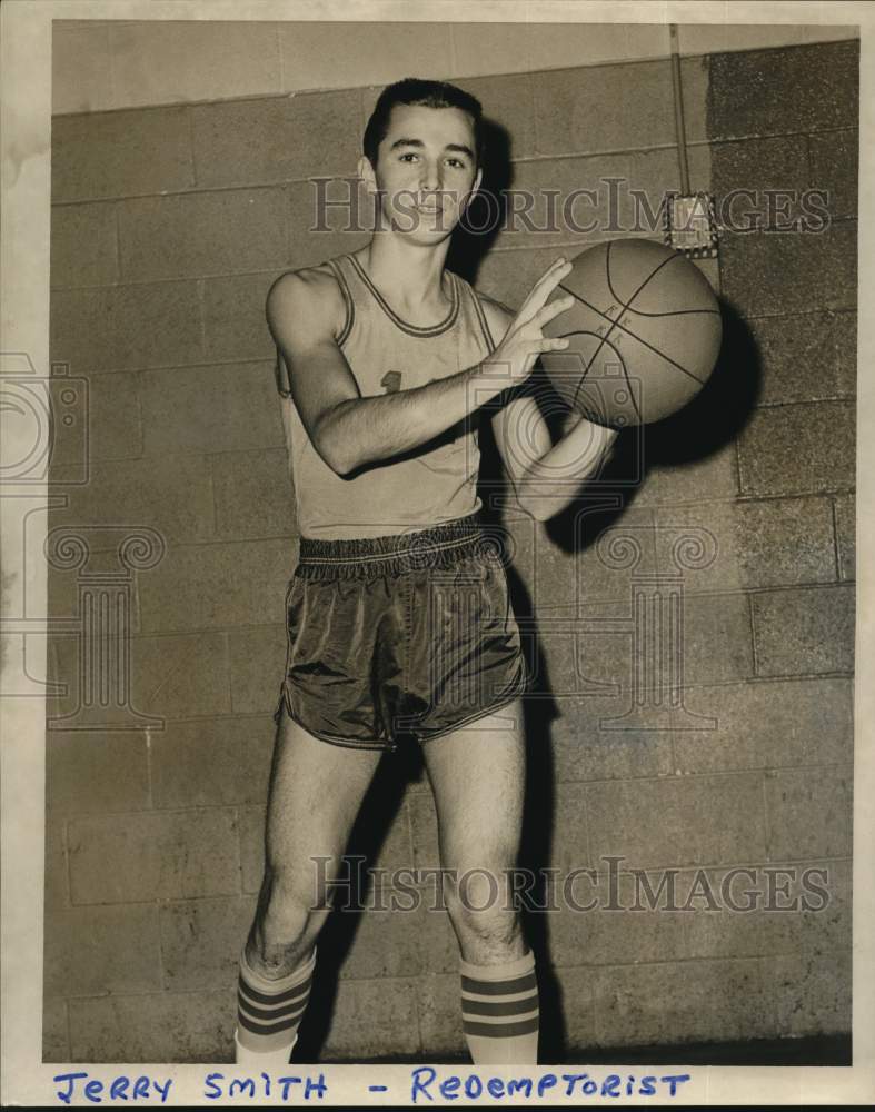 Press Photo Basketball guard Jerry Smith, Redemptorist star - nos34689 - Historic Images