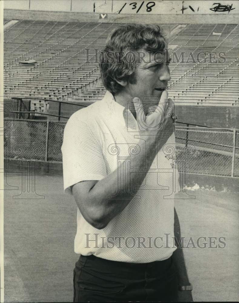 1976 Press Photo Tulane University Green Wave football Larry Smith- Historic Images