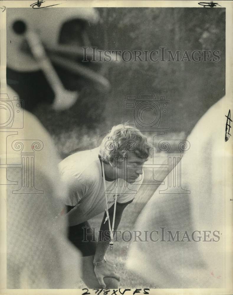 1976 Press Photo Tulane University Green Wave football Larry Smith - Historic Images