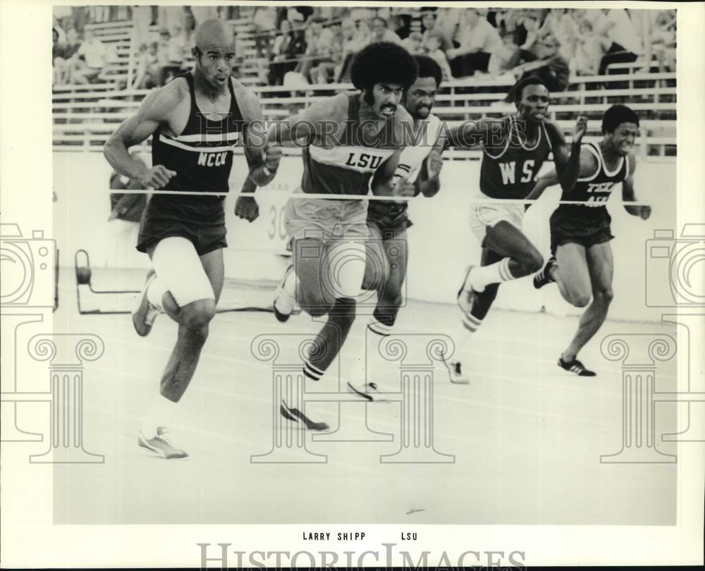 1976 Press Photo Louisiana State track and field&#39;s hurdler Larry Shipp- Historic Images