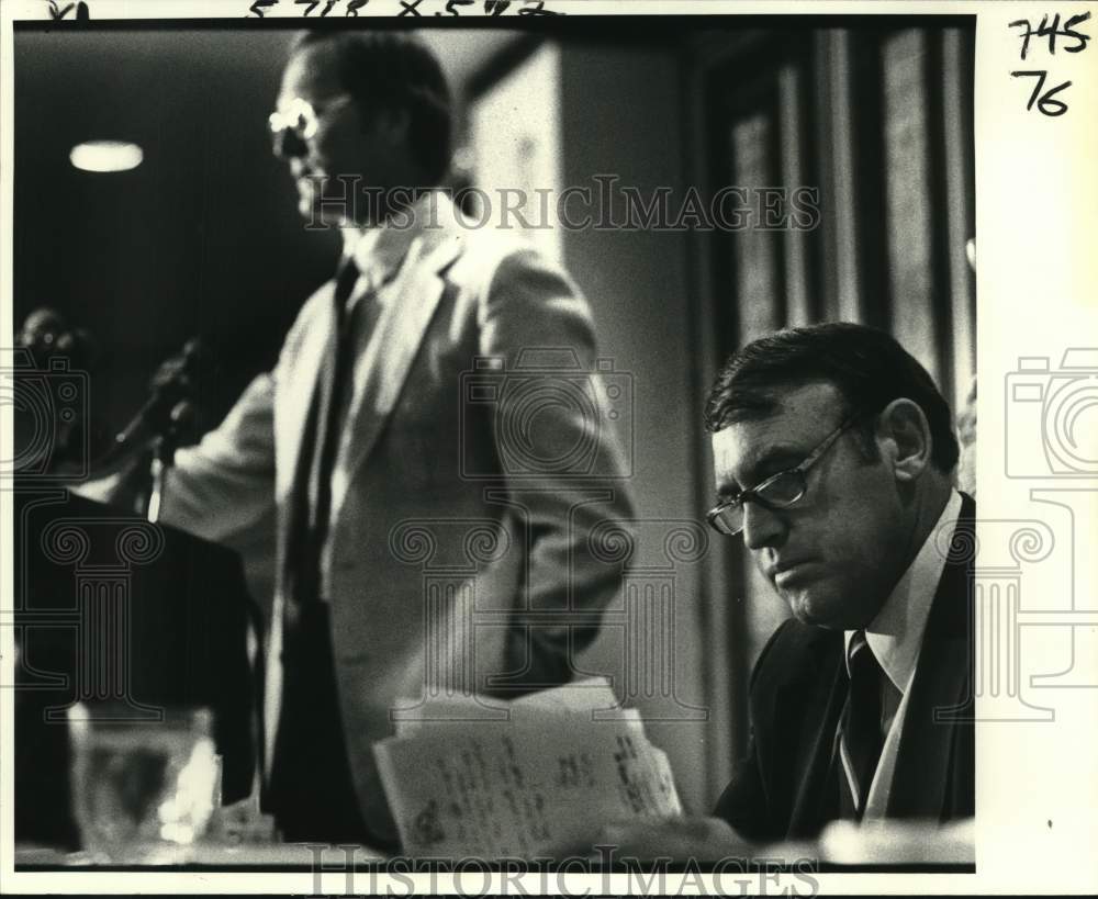 1982 Press Photo LSU &amp; Tulane football coaches Jerry Stovall &amp; Vince Gibson- Historic Images