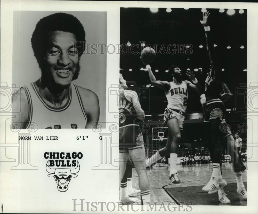 1975 Press Photo Chicago Bulls 6&#39;1&quot; basketball guard Norm Van Lier, No. 2- Historic Images