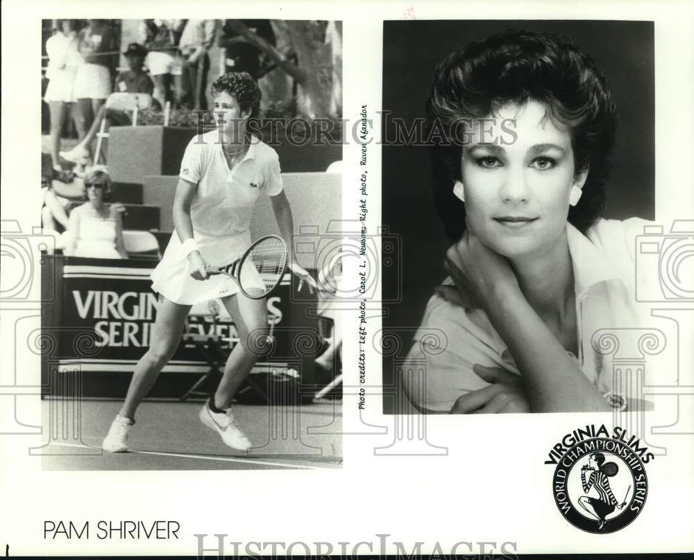 1987 Press Photo Tennis player Pam Shriver - nos35212 - Historic Images