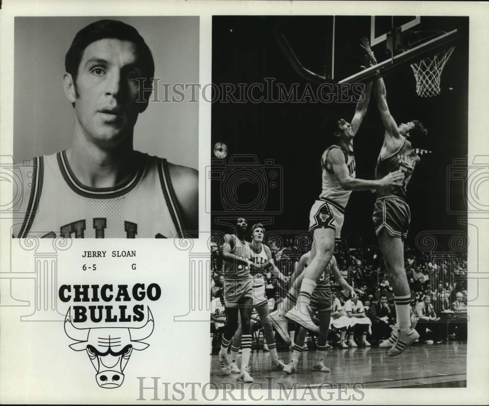 1976 Press Photo Chicago Bulls 6&#39;5&quot; basketball guard Jerry Sloan - nos35238 - Historic Images