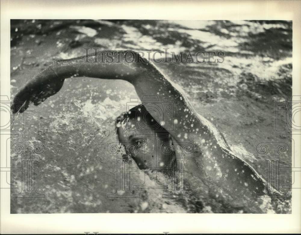 1976 Press Photo U.S. Olympic swim team member freestyle swimmer Tim Shaw - Historic Images