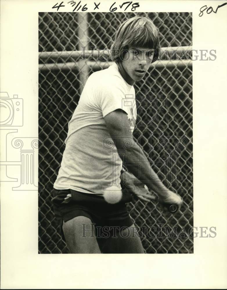 1980 Press Photo Rummel&#39;s tennis player Tim Siegel. - nos35470 - Historic Images