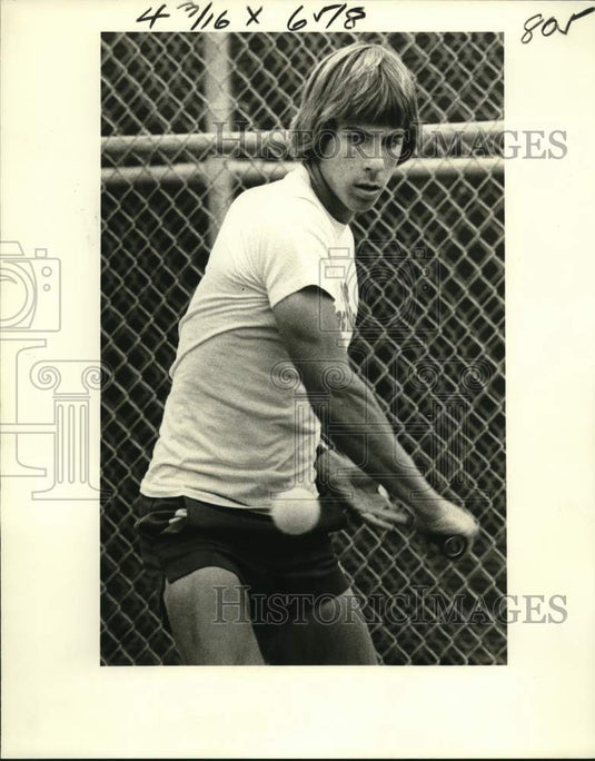 1980 Press Photo Rummel's tennis player Tim Siegel. - nos35470 - Historic Images