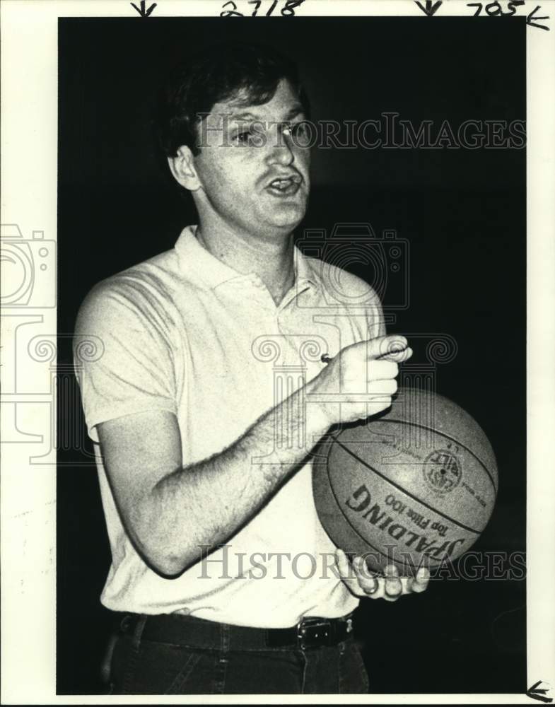 1981 Press Photo Delgado basketball Gary Silva - nos35486 - Historic Images