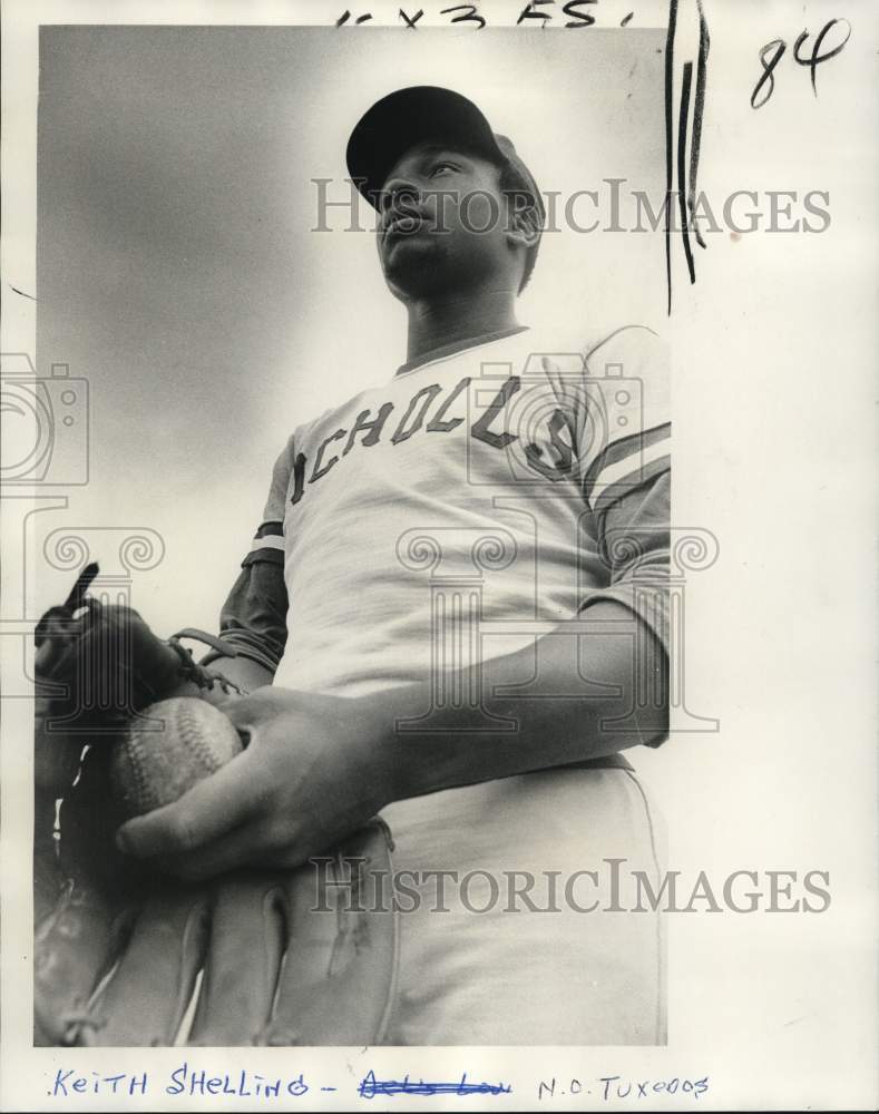 1974 Press Photo Keith Shelling, pitcher New Orleans Tuxedos - nos35675- Historic Images