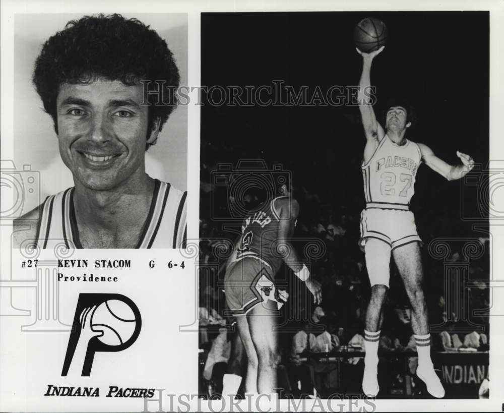 1979 Press Photo Indiana Pacers Basketball Guard Kevin Stacom - nos36394- Historic Images