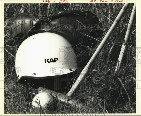 1989 Press Photo Polo Gear at the Louisiana Polo and Country Club. - nos36424- Historic Images