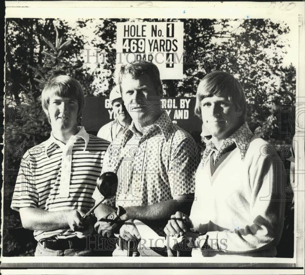 1973 Press Photo 73rd U.S. Open Golf Tournament Starters, Oakmont, Pennsylvania - Historic Images