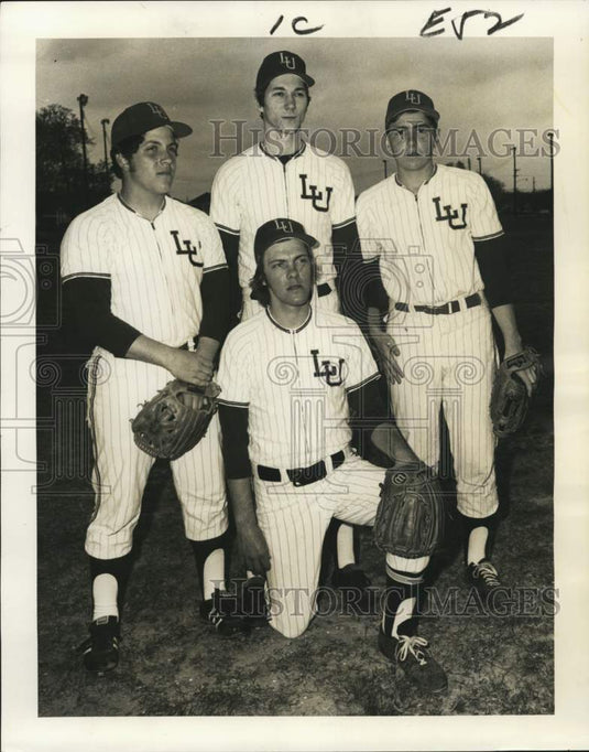 1972 Press Photo Liberty University Baseball Players, New Orleans - nos36757 - Historic Images