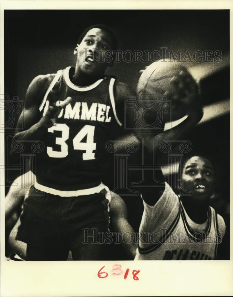 1985 Press Photo Rummel, De La Salle High School Basketball Action, New Orleans- Historic Images