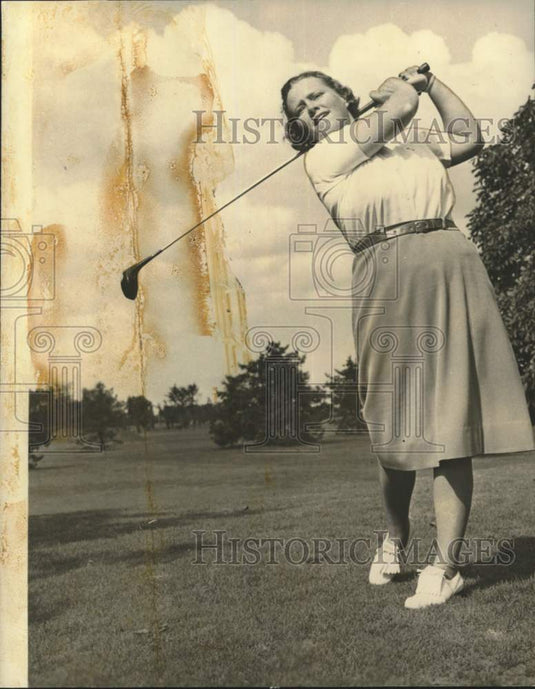 Press Photo Golfer Ella "Babe" Didrikson Zaharias - nos36870 - Historic Images