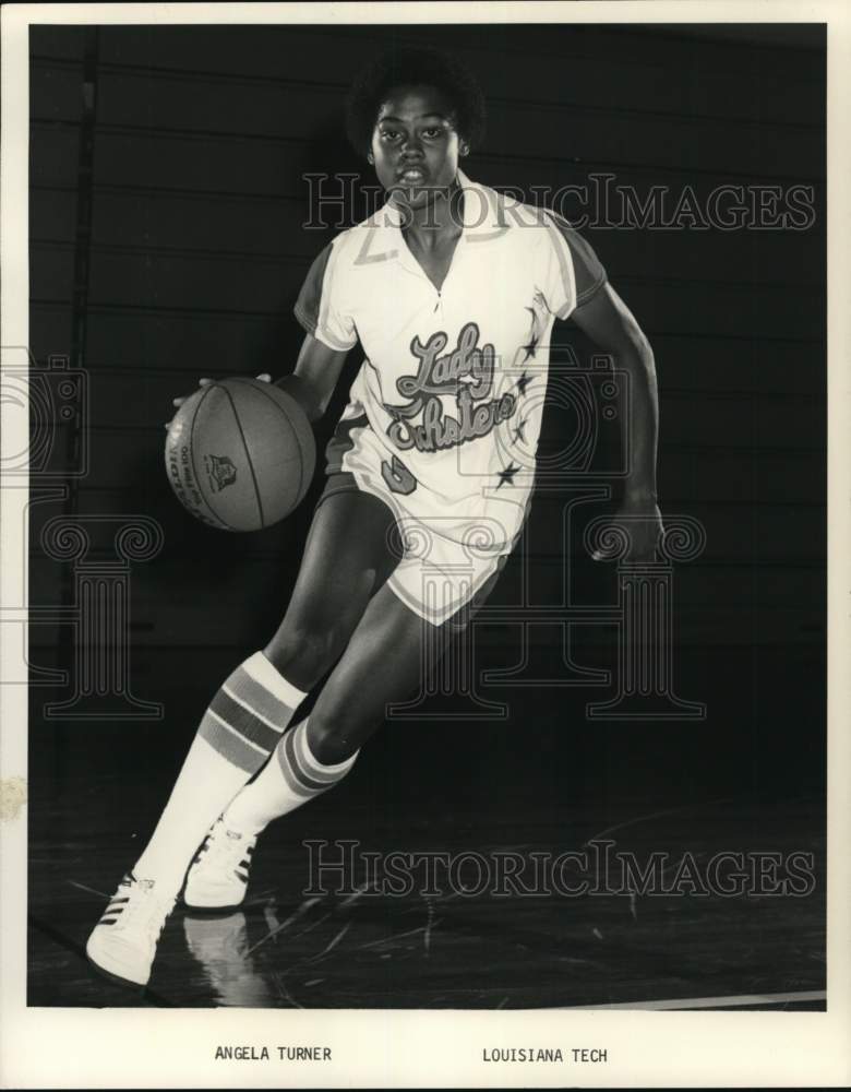 1981 Press Photo Louisiana Tech Basketball Player Angela Turner - nos37087- Historic Images