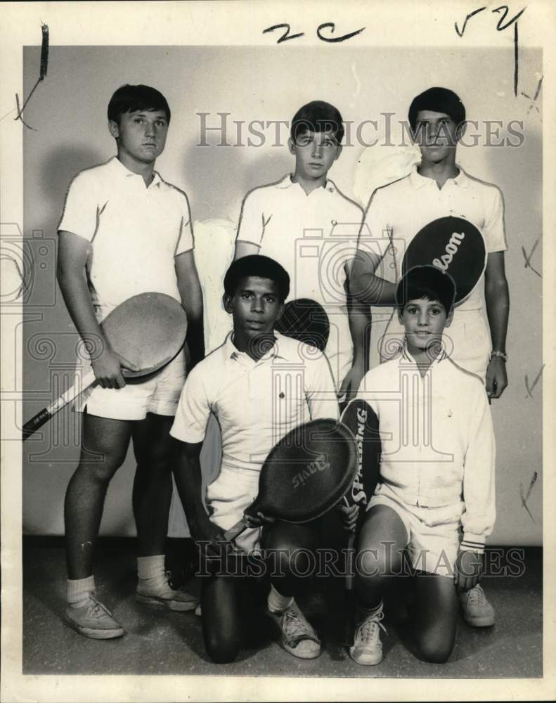 1969 Press Photo Greater New Orleans Junior Tennis Tournament Winners - Historic Images