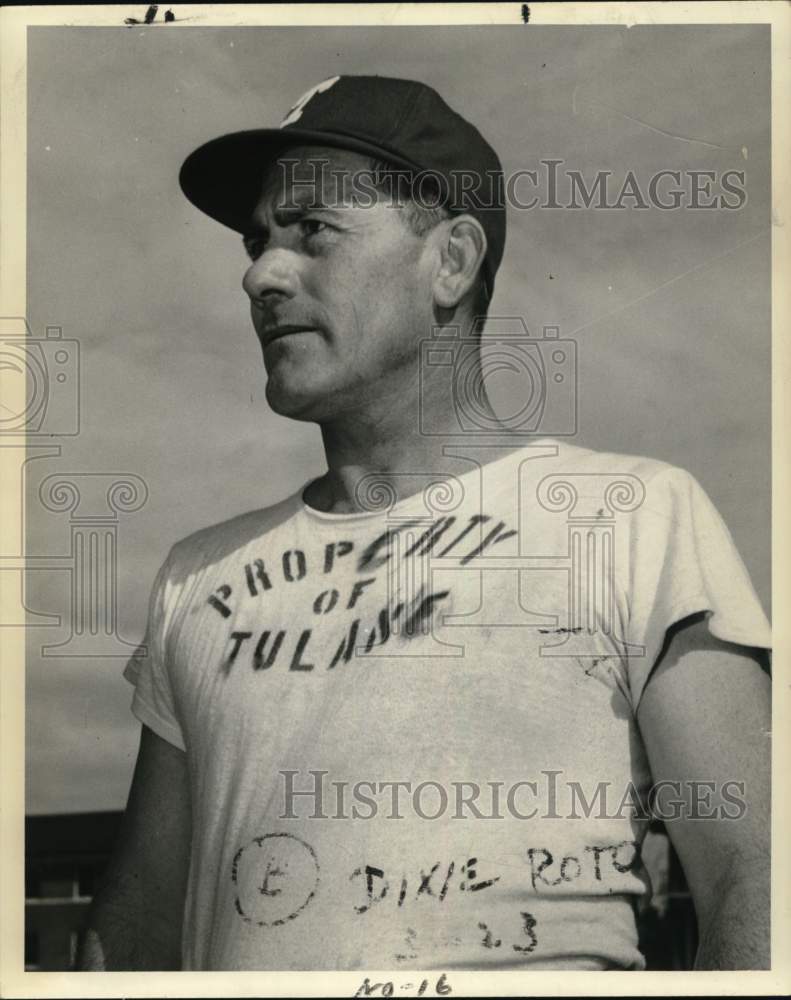 1952 Press Photo New Tulane Baseball Dennis Vinzant, New Orleans - Historic Images