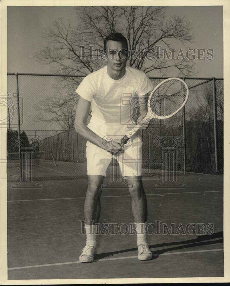 Press Photo Louisiana State University Tennis Player Buddy Tudor - nos37216 - Historic Images