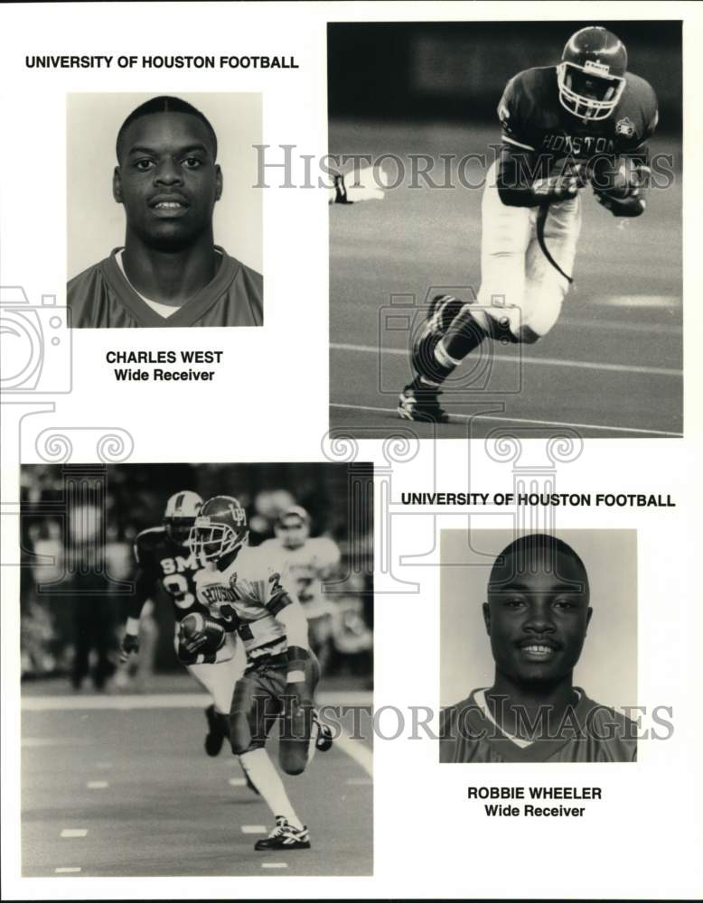 Press Photo University of Houston Football Players, Field Scenes - nos37260 - Historic Images