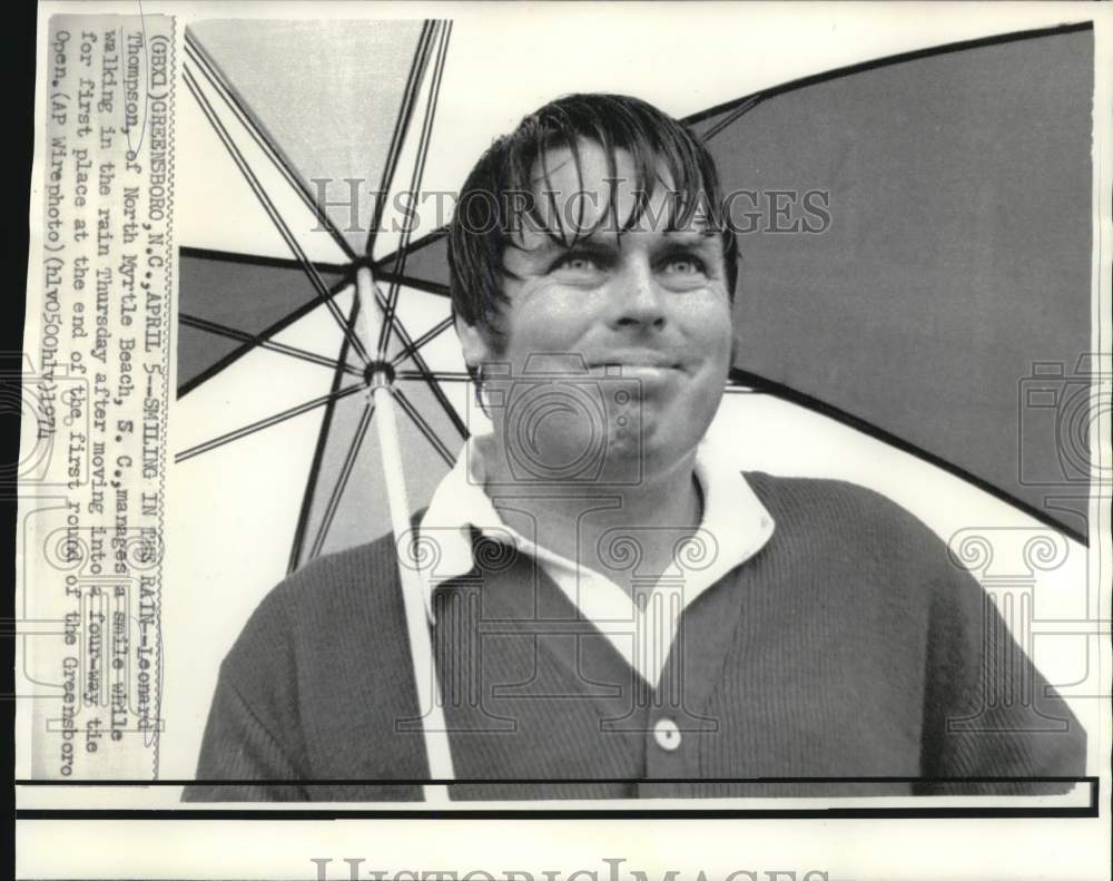 1974 Press Photo Leonard Thompson, Golfer in Greensboro Open Tournament- Historic Images