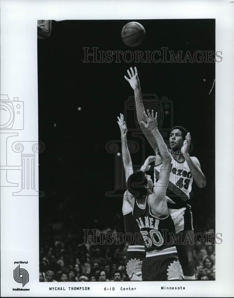 1979 Press Photo Portland Trailblazers Basketball Player Mychal Thompson- Historic Images