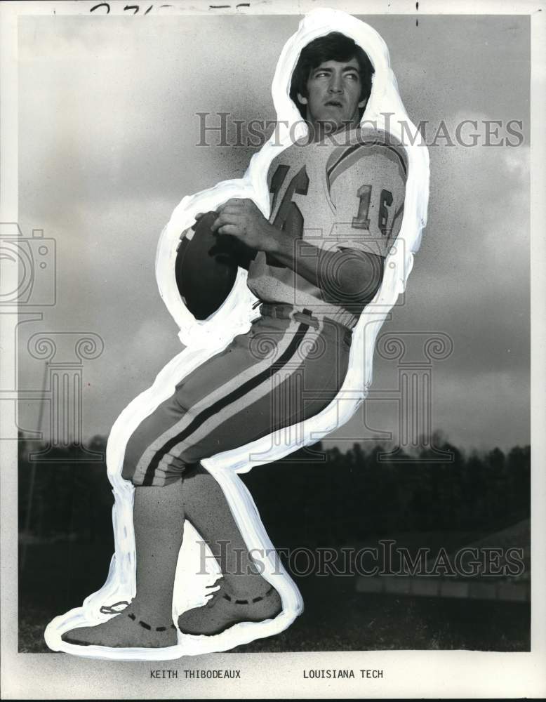 1978 Press Photo Keith Thibodeaux, Louisiana Tech Football Player - Historic Images