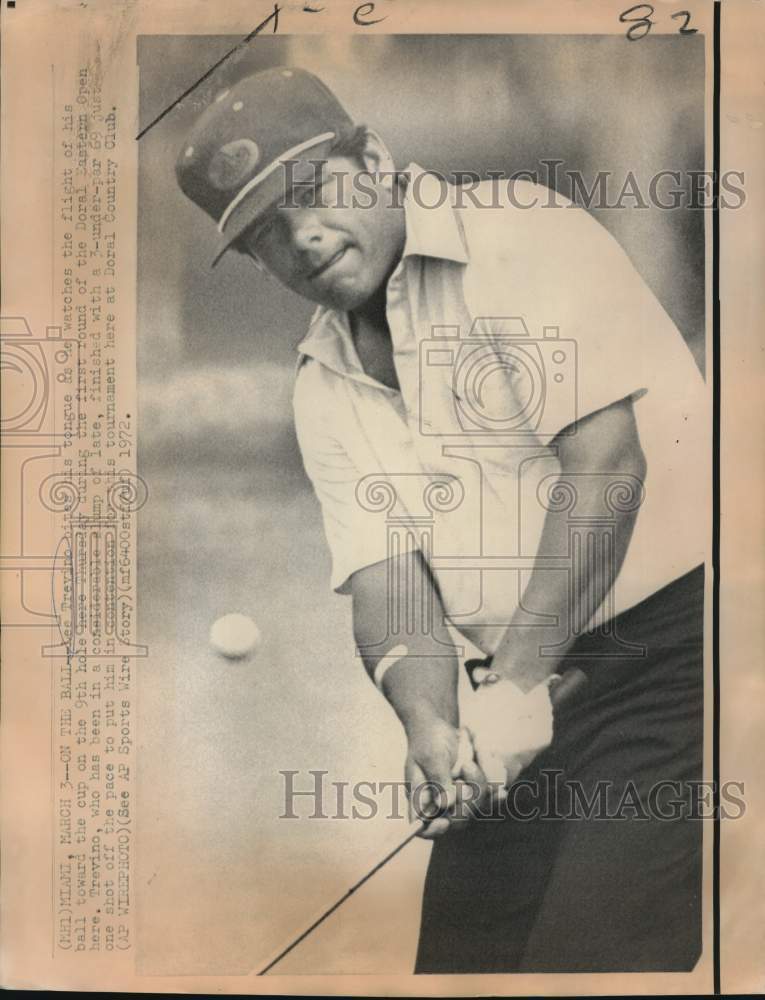 1972 Press Photo Golfer Lee Trevino, Doral Country Club Eastern Open Tournament- Historic Images