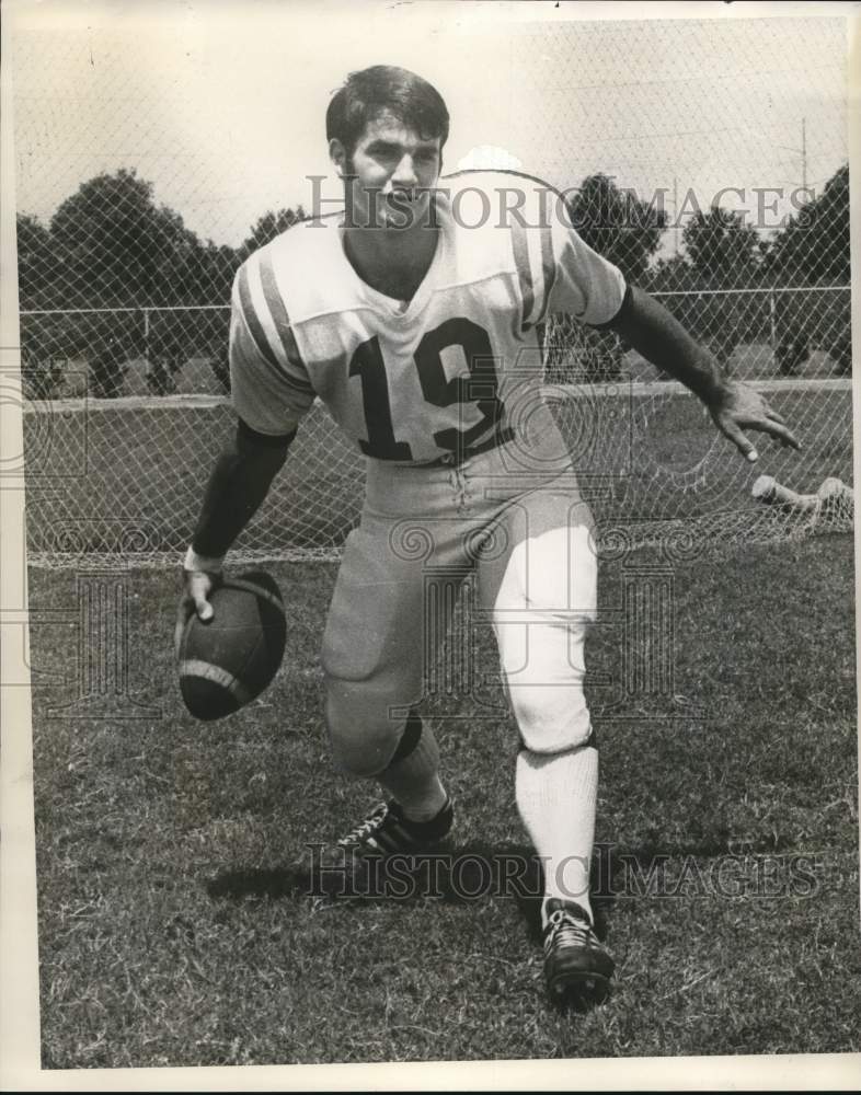 1971 Press Photo Ronnie Savoie, Rummel Football Player - Historic Images