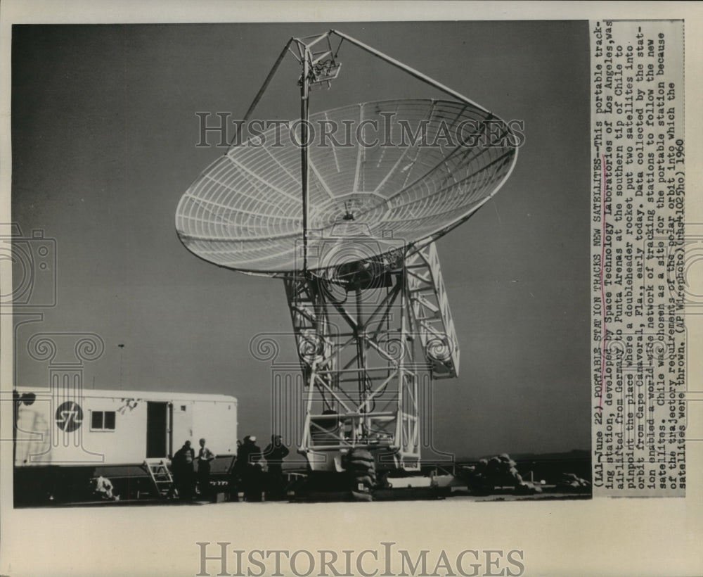 1960 Portable Tracking Station in Punta Arenas, Chile - Historic Images