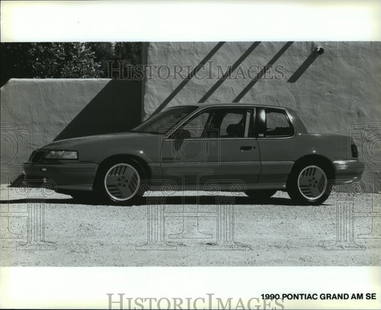 1989 Press Photo 1990 Pontiac Grand Am SE Side View - not00220 - Historic Images